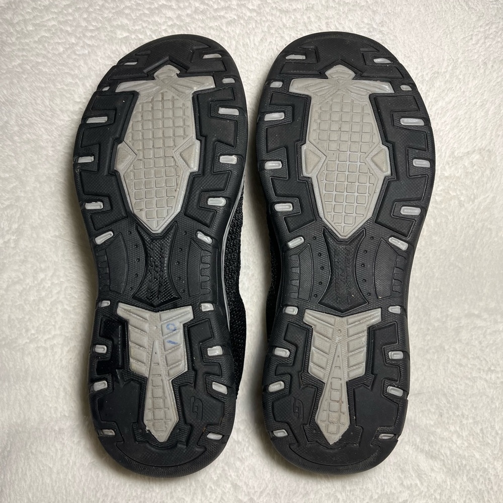 Skechers Relaxed Fit AIR COOLED Memory Foam Gray Men’s Slip On Shoes Sz 9 - Picture 6 of 7